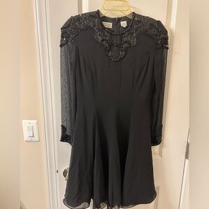 Niteline Black Beaded Gown